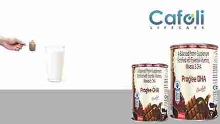 Proglee DHA Choco Protein Powder at the best price in Nutraceuticals Pharma Franchise.